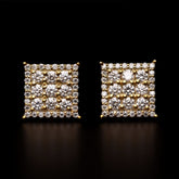 Linear Square Earrings