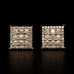 Linear Square Earrings