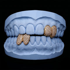 Iced-out Double cap grillz