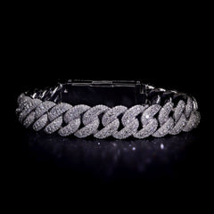 VVS Moissanite Diamond Fancy Cuban bracelet