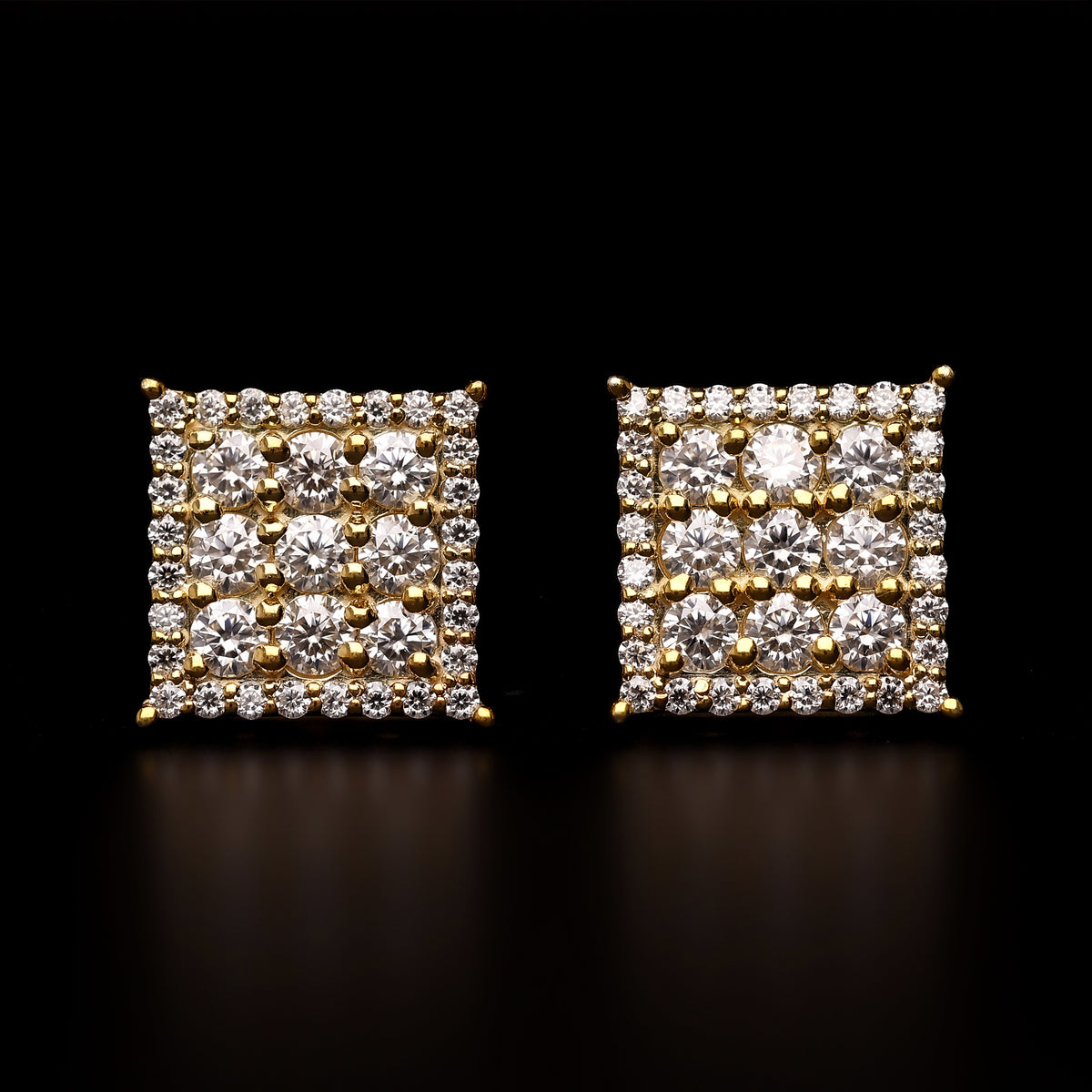 Linear Square Earrings