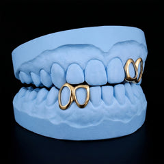open face Double cap Grillz