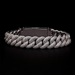 VVS Moissanite Diamond Fancy Cuban bracelet