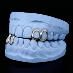 open face Double cap Grillz