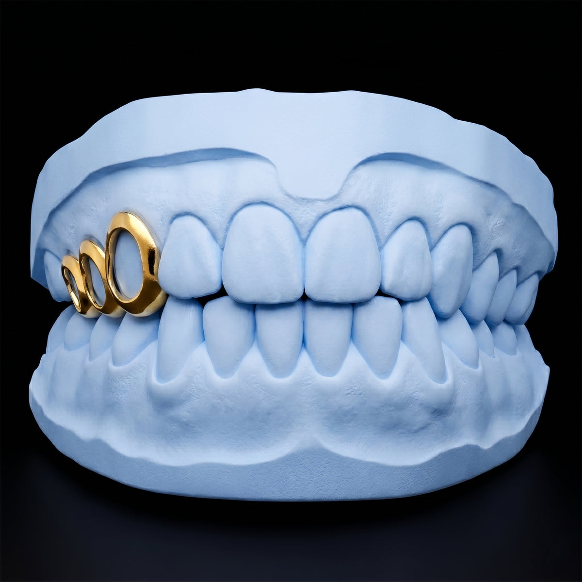 Open face triple cap Grillz