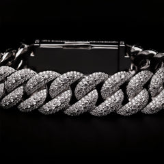 VVS Moissanite Diamond Fancy Cuban bracelet