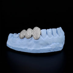 Iced triple cap grillz