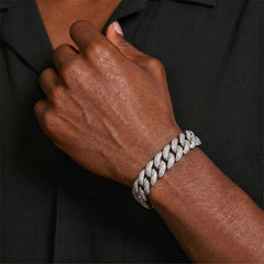 VVS Moissanite Diamond Fancy Cuban bracelet