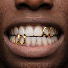 open face Double cap Grillz